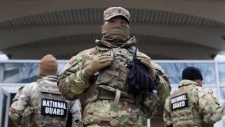 Żołnierze Gwardii Narodowej USA. Fot. PAP/EPA/WILL OLIVER