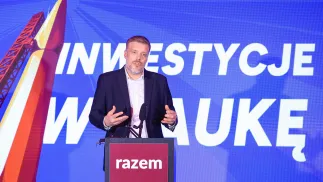 Adrian Zandberg. Fot. PAP/Jarek Praszkiewicz