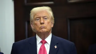 Prezydent USA Donald Trump. Fot. PAP/EPA/YURI GRIPAS / POOL