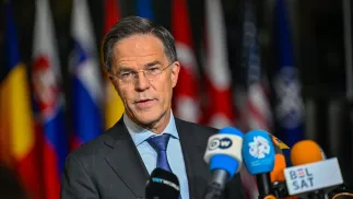 Sekretarz generalny NATO Mark Rutte, fot. PAP/Wiktor Dąbkowski