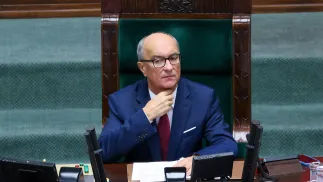 Спікер Сейму Польщі Влодзімєж Чажастиий. Fot. PAP/Albert Zawada