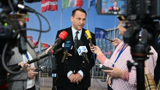 Wicepremier, minister spraw zagranicznych RP Radosław Sikorski. Fot. PAP/Wiktor Dąbkowski