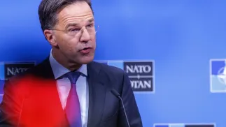 Марк Рютте. Fot. PAP/EPA/OLIVIER MATTHYS