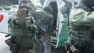 Затримання нелегального мігранта в Новому Орлеані в США. Fot. PAP/EPA/OLGA FEDOROVA