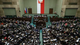 Зал засідань Сейму. Фотоілюстрація. Fot. PAP/Paweł Supernak