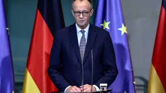 Канцлер Германии Фридрих Мерц. Fot. PAP/EPA/FILIP SINGER