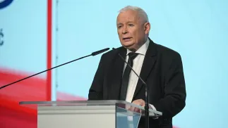 Prezes Prawa i Sprawiedliwości Jarosław Kaczyński, fot. PAP/Marcin Obara