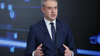 Wicepremier, minister cyfryzacji Krzysztof Gawkowski. Fot. PAP/Rafał Guz