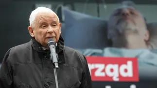Prezes PiS Jarosław Kaczyński. Fot. PAP/Tomasz Gzell