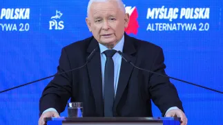 Prezes PiS Jarosław Kaczyński. Fot. PAP/	Rafał Guz