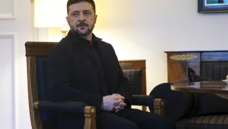 Wołodymyr Zełenski Fot. PAP/EPA/CLEMENS BILAN / POOL