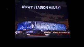 Oficjalna prezentacja koncepcji nowego stadionu Ruchu Chorzów podczas konferencji prasowej, fot. PAP/Jarek Praszkiewicz