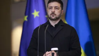 Wołodymyr Zełenski Fot. PAP/EPA/CLEMENS BILAN