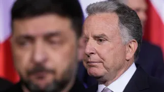 Steve Witkoff i Wołodymyr Zełenski Fot. PAP/EPA/MARKUS SCHREIBER