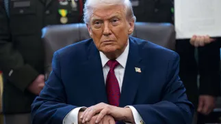 Prezydent USA Donald Trump. Fot. PAP/EPA/BONNIE CASH / POOL