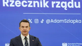 Пресс-секретарь правительства Польши Адам Шлапка. Fot. PAP/Tomasz Gzell