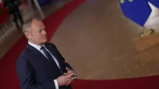 Donald Tusk, fot. PAP/EPA/OLIVIER MATTHYS