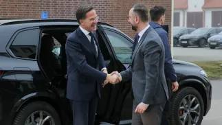 Mark Rutte i szef MON Władysław Kosiniak-Kamysz, fot. PAP/Tomasz Waszczuk