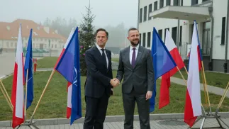 Марк Рютте та Владислав Косіняк-Камиш. Fot. PAP/Tomasz Waszczuk