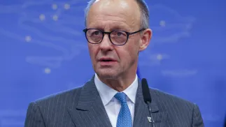 Фрідріх Мерц. Fot. PAP/EPA/Olivier Matthys