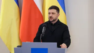 Владимир Зеленский. Fot. PAP/Paweł Supernak