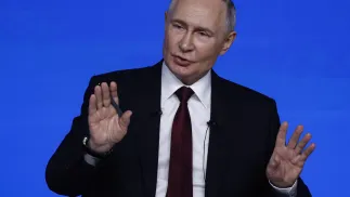  Президент России Владимир Путин. Fot. PAP/EPA/ SERGEI ILNITSKY