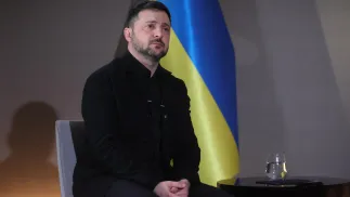 Prezydent Ukrainy Wołodymyr Zełenski. Fot. PAP/Leszek Szymański