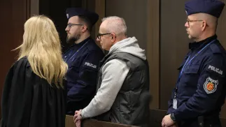 Oskarżony Piotr Polaszczyk na sali rozpraw Sądu Okręgowego Warszawa-Praga. Fot. Paweł Supernak