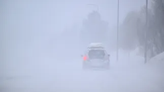 Na północy Szwecji ponad 40 tys. gospodarstw domowych pozostaje bez prądu. Fot. PAP/EPA/	PONTUS LUNDAHL