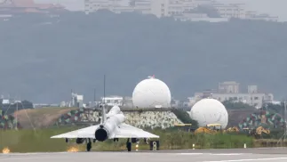 Винищувач Mirage 2000 тайванських ВПС. Fot. PAP/EPA/RITCHIE B. TONGO