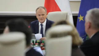 Premier Donald Tusk na posiedzeniu rządu. Fot. PAP/Paweł Supernak