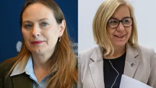 Katarzyna Pełczyńska-Nałęcz i Paulina Hennig-Kloska Fot. PAP/Darek Delmanowicz/Paweł Jaskółka