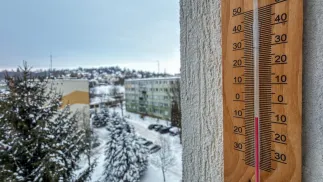 Mroźnie w Przemyślu. Fot. PAP/Darek Delmanowicz