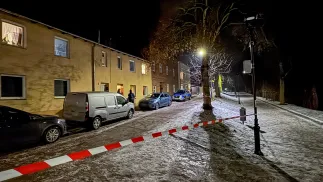 Miejsce śmierci matki i trójki dzieci wskutek zatrucia tlenkiem węgla w kamienicy w śródmieściu Chełmna Fot. PAP/Tomasz Więcławski