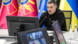 Михайло Федоров опублікував фотографії, зроблені під час онлайн-розмови і повідомив, що вона стосувалася спільних оборонних проєктів та європейських механізмів. Fot. Facebook / Михайло Федоров