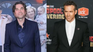 Marcin Dorociński; Ryan Reynolds. Fot. PAP/Rafał Guz/EPA/OLGA FEDOROVA