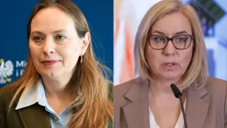 Katarzyna Pełczyńska-Nałęcz; Paulina Hennig-Kloska. Fot.  PAP/Darek Delmanowicz/Tomasz Gzell