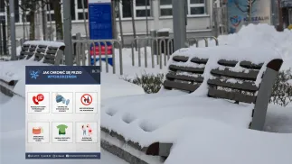 Opady śniegu. Fot. PAP/Piotr Kowala/RCB