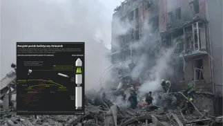 Rosyjski atak (zdjęcie ilustracyjne). Fot. EPA/SERGEY KOZLOV