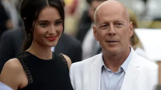 Bruce Willis i jego żona Emma Heming Willis. Fot. PAP/EPA/MICHAEL NELSON