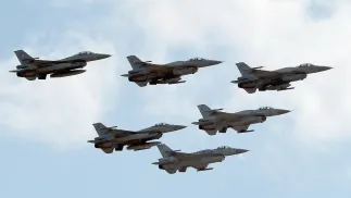 Operowanie lotnictwa wojskowego w polskiej przestrzeni powietrznej, zdjęcie ilustracyjne, Fot. PAP/ Ireneusz Sobieszczuk