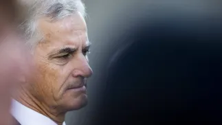 Premier Norwegii Jonas Gahr Stoere. Fot. PAP/EPA/TROND REIDAR TEIGEN