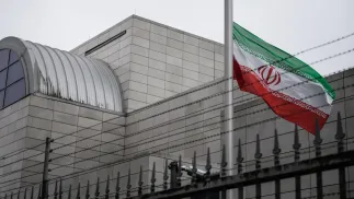 Ambasada Iranu w Berlinie, fot. PAP/EPA/CLEMENS BILAN