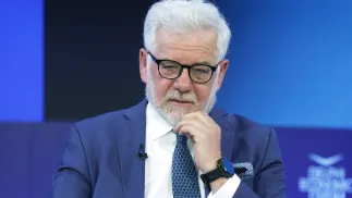 Były szef MSZ prof. Jacek Czaputowicz. Fot. PAP/EPA/VAIOS CHASIALIS