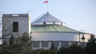 Здание польского Сейма. Фотоиллюстрация. Fot. PAP/Albert Zawada