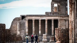 Pompeje. Fot. EPA/CESARE ABBATE