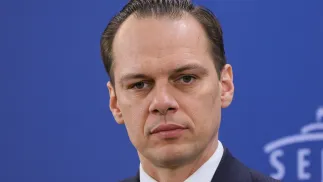 Poseł PiS Rafał Weber. Fot. PAP/Rafał Guz