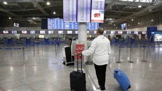 Lotnisko w Atenach, zdjęcie ilustracyjne, fot. PAP/EPA/ANA-MPA/YANNIS KOLESIDIS