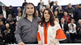 Twórcy „Małej Amelii” Liane-Cho Han i Mailys Vallade. Fot. PAP/EPA/GUILLAUME HORCAJUELO