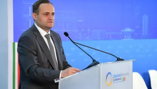 Ołeksij Kułeba. Fot. EPA/FABIO CIMAGLIA